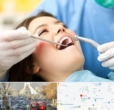 کلینیک دندانپزشکی در خیابان آزادی