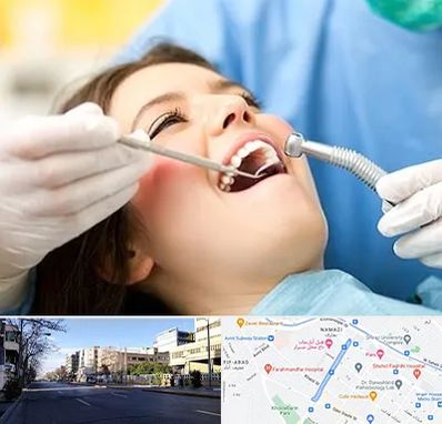 کلینیک دندانپزشکی در خیابان ملاصدرا شیراز
