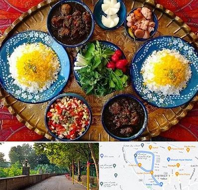 غذای ایرانی در فلکه گاز رشت