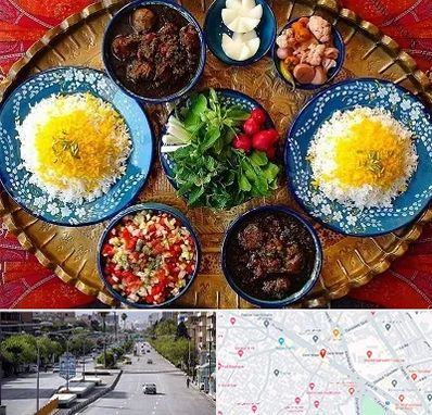 غذای ایرانی در خیابان زند شیراز