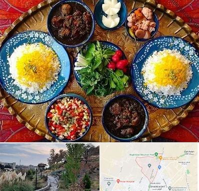 غذای ایرانی در باغستان کرج