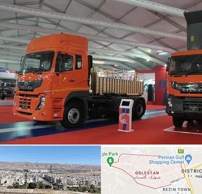 نمایشگاه ماشین سنگین در شهرک گلستان شیراز
