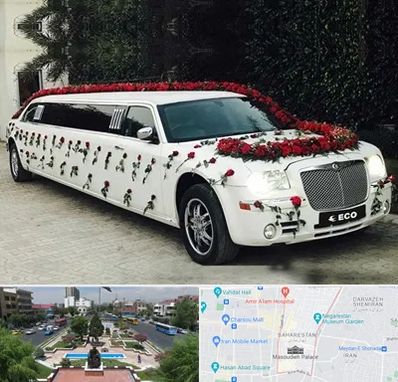 اجاره ماشین عروس لیموزین در بهارستان 