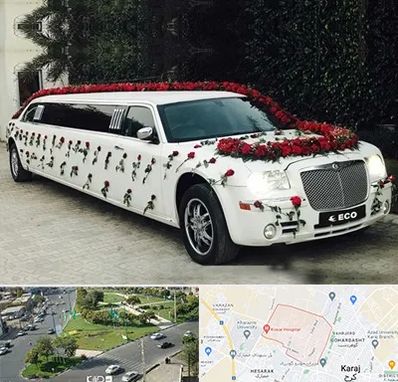 اجاره ماشین عروس لیموزین در شاهین ویلا کرج