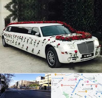اجاره ماشین عروس لیموزین در خیابان ملاصدرا شیراز