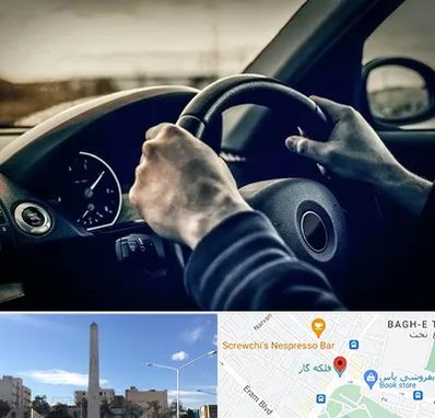 اجاره ماشین با راننده در فلکه گاز شیراز