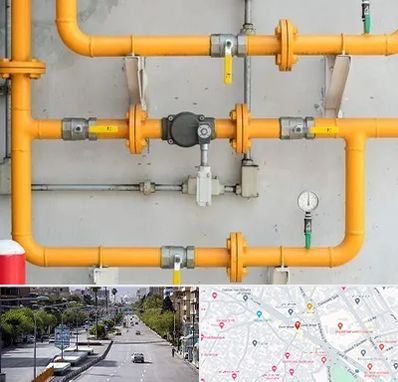 لوله و اتصالات گازی در خیابان زند شیراز
