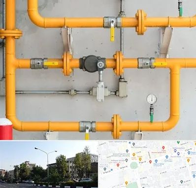 لوله و اتصالات گازی در میدان کاج 