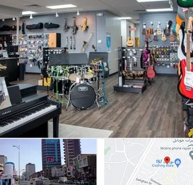 مرکز فروش ساز موسیقی در چهارراه طالقانی کرج
