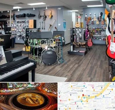 مرکز فروش ساز موسیقی در میدان ولیعصر 