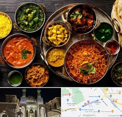 رستوران هندی در زرگری شیراز 