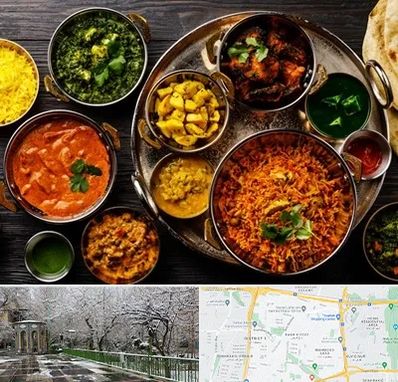 رستوران هندی در باغ فیض 