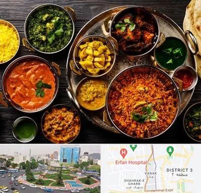 رستوران هندی در ونک 