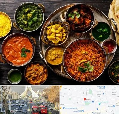 رستوران هندی در خیابان آزادی 