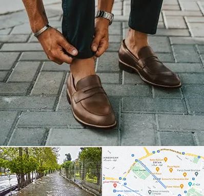 کفش کالج مردانه در خیابان ارم شیراز 