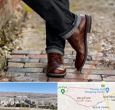 کفش چرم مردانه در شهرک گلستان شیراز 