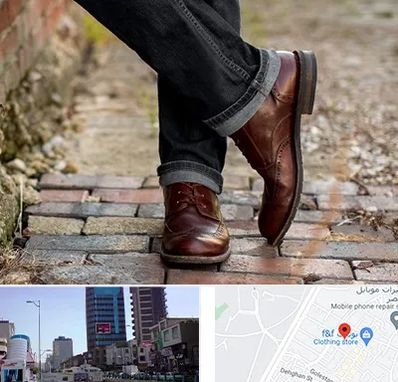 کفش چرم مردانه در چهارراه طالقانی کرج 