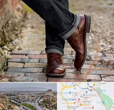 کفش چرم مردانه در معالی آباد شیراز 