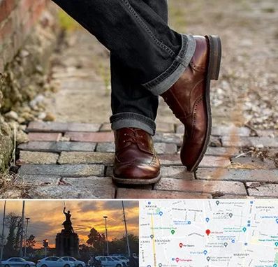 کفش چرم مردانه در میدان حر 