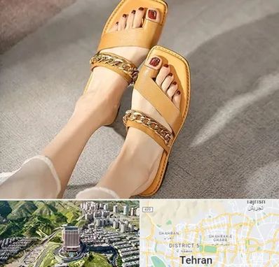 کفش صندل زنانه در شمال تهران 
