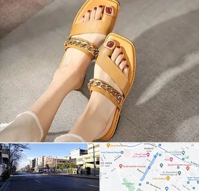 کفش صندل زنانه در خیابان ملاصدرا شیراز 