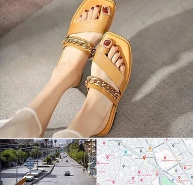 کفش صندل زنانه در خیابان زند شیراز 