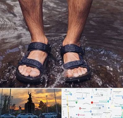 کفش صندل مردانه در میدان حر 