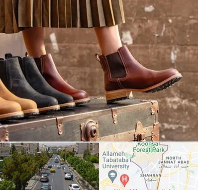 کفش چرم زنانه در شهران 