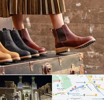 کفش چرم زنانه در زرگری شیراز 
