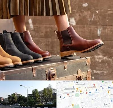 کفش چرم زنانه در میدان کاج 