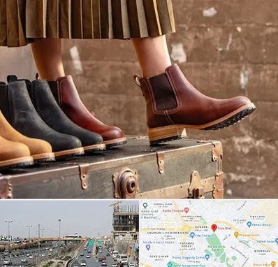 کفش چرم زنانه در بلوار توس مشهد 