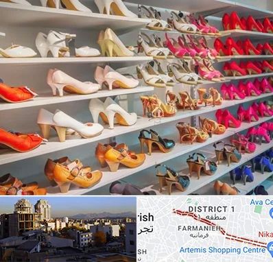 عمده فروشی کفش زنانه در فرمانیه 