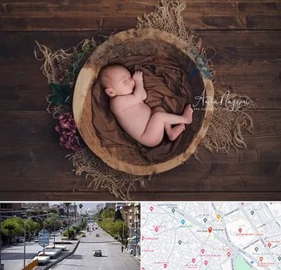 عکاسی نوزاد در خیابان زند شیراز 