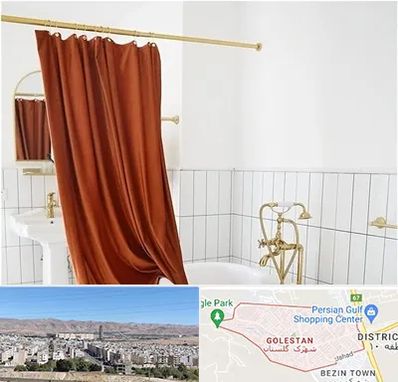 پرده حمام در شهرک گلستان شیراز 
