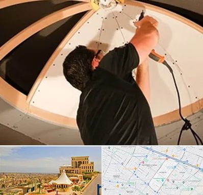 نصاب سقف کاذب در هاشمیه مشهد 