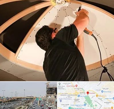 نصاب سقف کاذب در بلوار توس مشهد 