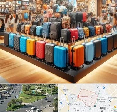 فروشگاه کیف و چمدان در شاهین ویلا کرج 