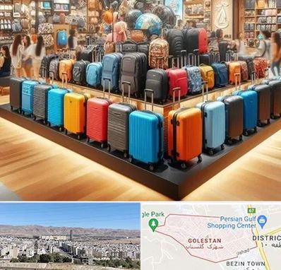فروشگاه کیف و چمدان در شهرک گلستان شیراز 