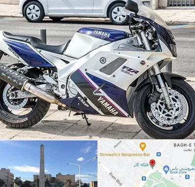 فروش موتور سیکلت یاماها در فلکه گاز شیراز 