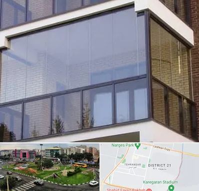 شیشه بالکنی در تهرانسر 