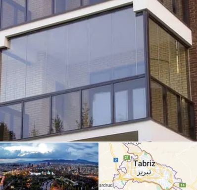 شیشه بالکنی در تبریز