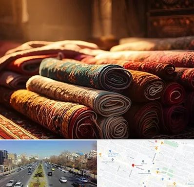 عمده فروشی فرش در بلوار معلم مشهد 