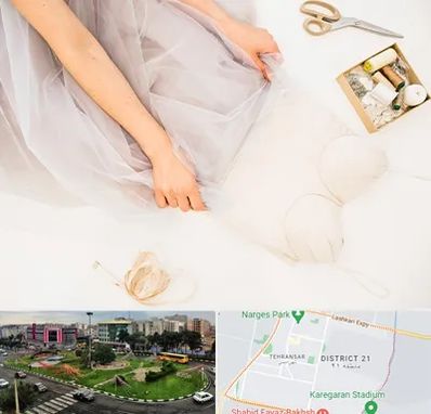 آموزش دوخت لباس عروس در تهرانسر 