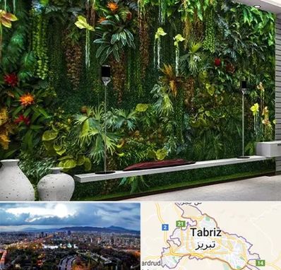 دیوار سبز مصنوعی در تبریز