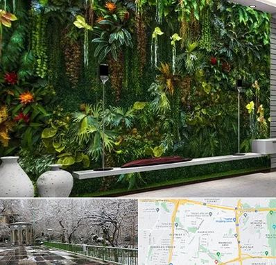 دیوار سبز مصنوعی در باغ فیض 