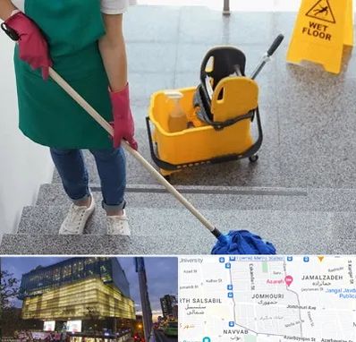 نظافت راه پله در جمهوری