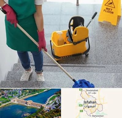 نظافت راه پله در اصفهان