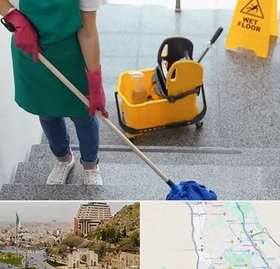 نظافت راه پله در فرهنگ شهر شیراز