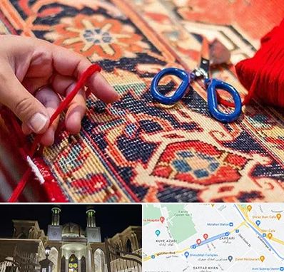رفوگری فرش در زرگری شیراز