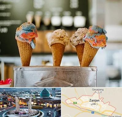 بستنی فروشی در زنجان